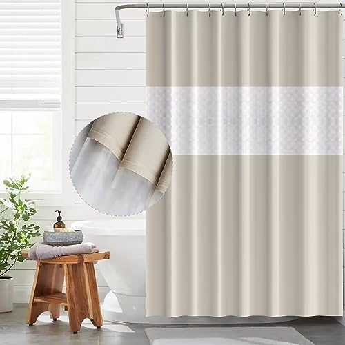 Funria Corte de Banho Impermeável com Ganchos 180X200Cm Funria - Cortinas de chuveiro - impermeável, ganchos, 180x200 cm, pvc