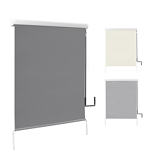 Toldo Vertical Exterior WOLTU | 140 x 240 cm - Cinza Escuro WOLTU - Persianas e cortinas - 140x240 cm, cinza-escuro