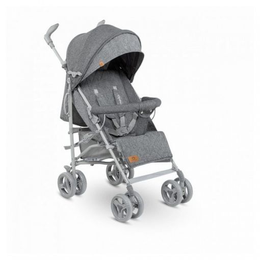 Carrinho de Bebé Individual LIONELO Irma Grey LIONELO - Móveis para bebês e crianças pequenas - individual, confortável, seguro, toldo com janela