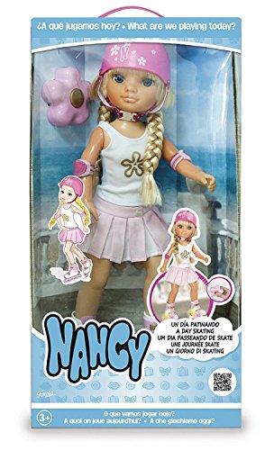 Boneco FAMOSA Nancy - Un día de patinaje (Idade Mínima Recomendada: 3 anos) Nancy - Bonecas - patinagem, 3 anos, mando a distancia