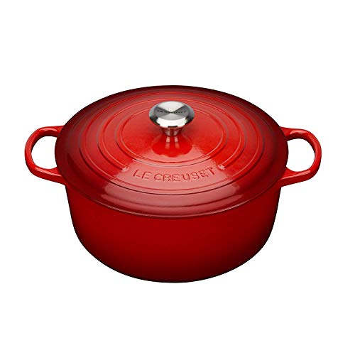 Caçarola Cocotte LE CREUSET Vermelho 24cm Le Creuset - Fornos holandeses - 24cm, 2L, alumínio, vermelho