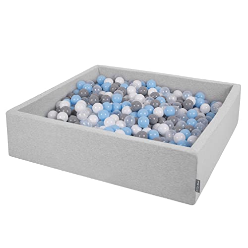 Piscina de bolas KIDDYMOON Azul (120 x 30 cm) KiddyMoon - Brinquedos - 120x30 cm, azul, bolas
