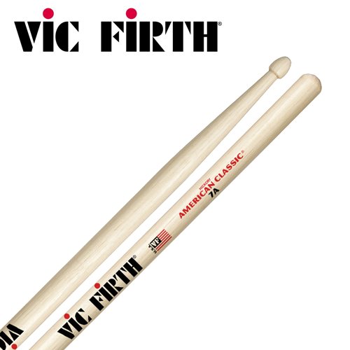 Baquetas VIC FITCH Hickory Americano 7A Olive (7.5 cm) Vic Firth - Baquetas e escovas - hickory, 7a, olive, 75 cm