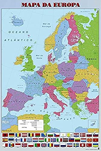 Póster ERIK EDITORES Mapa Europa (61 x 91.5 cm) Grupo Erik Editores - Pósteres, impressões e arte visual - 61 x 91.5 cm, papel 150 gr, alta qualidade