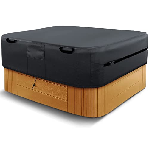 Capa de Proteção EKQSGLC para Banheira Exterior EKQSGLC - Coberturas de piscina e panos de chão - tecido oxford, preto, 150x90cm