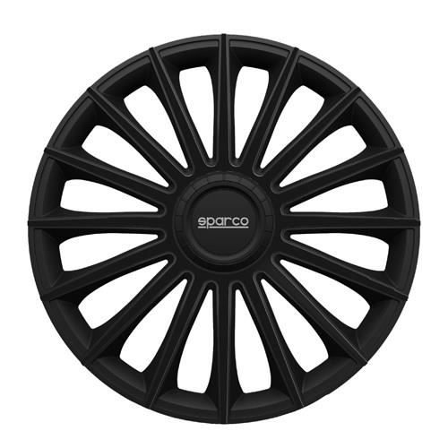 Espingarda para Rodas SPARCO Torino 13 Polegadas Abs Preto Conjunto de 4 SPARCO - Peças de rodas de veículos automotores - conjunto, 13 polegadas, abs, preto