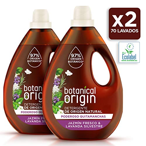 Detergente Botanical Origin 2X35 Lavados Jasmim Fresco E Lavanda Selvagem Botanical Origin - Detergente para a roupa - botânico, lavagens, jasmim fresco, lavanda selvagem