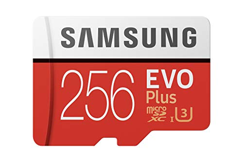 Cartão de Memória MicroSDXC SAMSUNG Evo Plus (256 GB - 100 MB/s) + Adaptador SAMSUNG - Cartões de memória flash - 256 GB, MicroSDXC, 100 MB/s, Classe 10