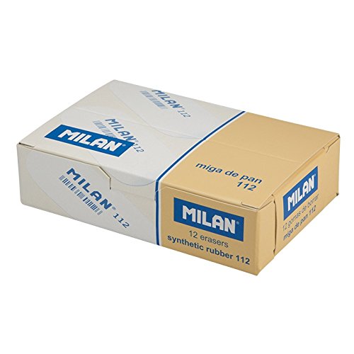 MILAN 118 Eraser (Recondicionado Como Novo) Milan - Borrachas - preto, rosa, verde, 18 peças