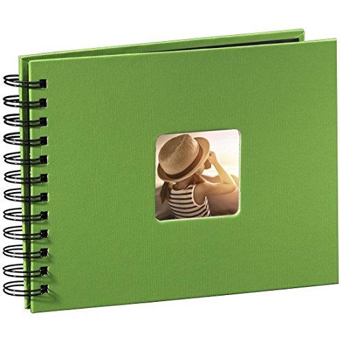 Álbum de Fotografias HAMA Fine Art Verde (22 x 17 cm) Hama - Álbuns de fotos - 22 x 17 cm, cartão texturizado, espiral ajustável