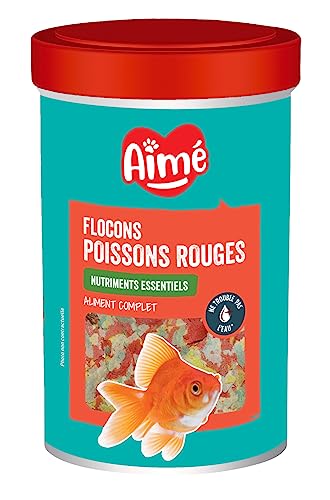 Comida para Peixes AIMÉ Floco para Peixe Vermelho (200g) AIME - Alimentos para peixes - comida, peixes, floco, vermelho