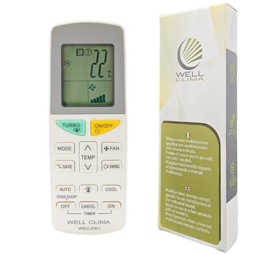 Comando Remoto Wellclima Universal para Aire Acondicionado Daikin wellclima - Áudio - universal, daikin, aire acondicionado