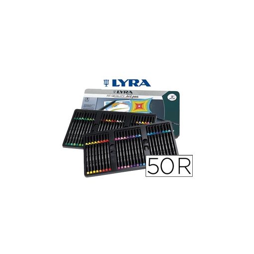 Caneta de feltro Lyra 6751500 | Multicor (Escrita) LYRA - Canetas - traço médio, lavável, resistente, fibra