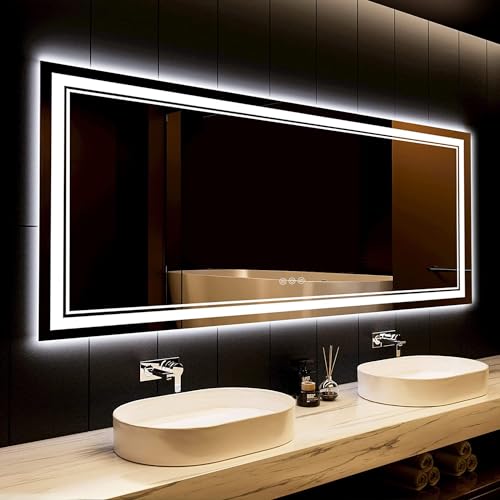 Espelho de Banheiro BAKLON com Luz Led 150X90Cm baklon - Espelhos - espelho, banheiro, baklon, luz LED, 150x90cm