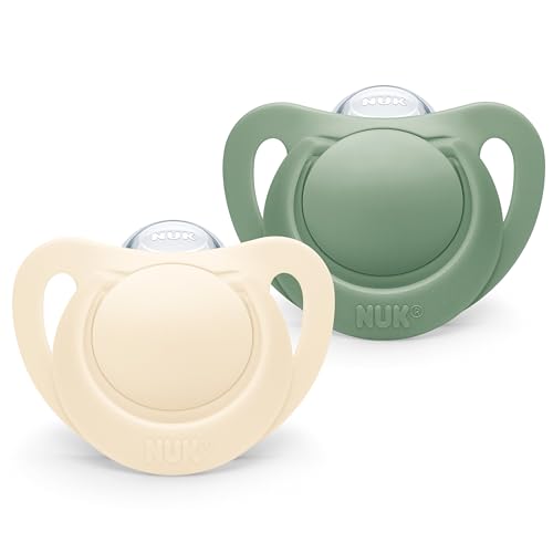 Chucha NUK Nature Sense Silicone Verde (6-18M) Newell Brands - Cuidados com a higiene oral - silicone, verde, 6-18m, forma natural