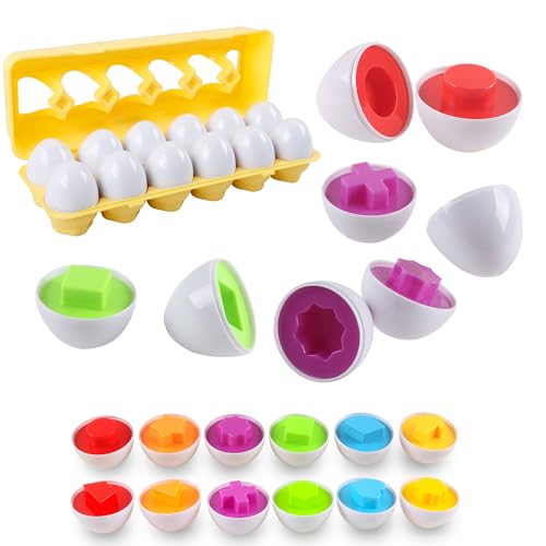 Brinquedo Educativo NEWLNG Juguete huevos de pascua (Idade Mínima: 2) newlng - Brinquedos de empilhar e encaixar - educativo, huevos, pascua