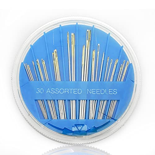 Conjunto de 30 Agulhas de Costura OLAKIN (Azul) Olakin - Agulhas e ganchos - agulha, aço inoxidável, costura suave, conjunto 30