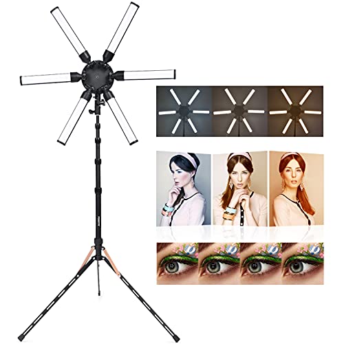 Fosoto Tripé com Luz Led Para Fotografia Fushetu - Iluminação de estúdio & flashes - luz LED, fotografia, 43,5 cm, 10 kg
