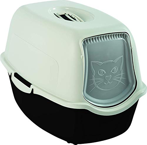 Caixa de Areia para Gatos ROTHOLINEAR Hooded Litter Box Rotho - Caixas de areia para gatos - tampa, polipropileno, anti-odores, filtro