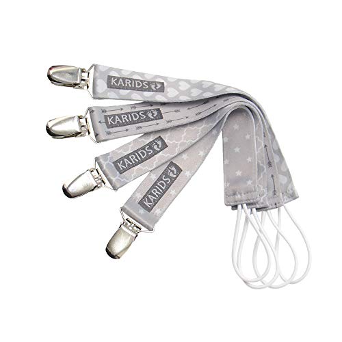 Kit de 4 Correias de Chupeta KIDS CADENA Karids - Clipes e suportes para chupetas - kit, correias, chupeta, kids