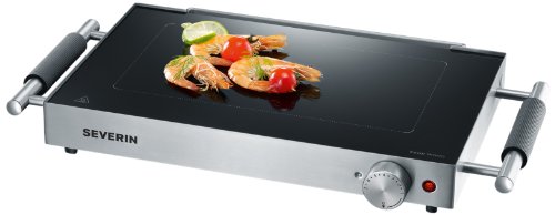 Grelhador de Placas Severin KG 2385 | Aço inoxidável Severin - Torradeiras e grelhadores - aço inoxidável, 2 placas, termostato ajustável, cozinha antiaderente