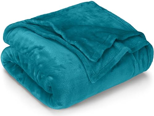 Manta Dupla 2 em 1 UTOPIA BEDDING Turquesa (220 x 240 cm) Utopia Bedding - Cobertores - dupla 2 em 1, poliéster, resistente à água, lavável