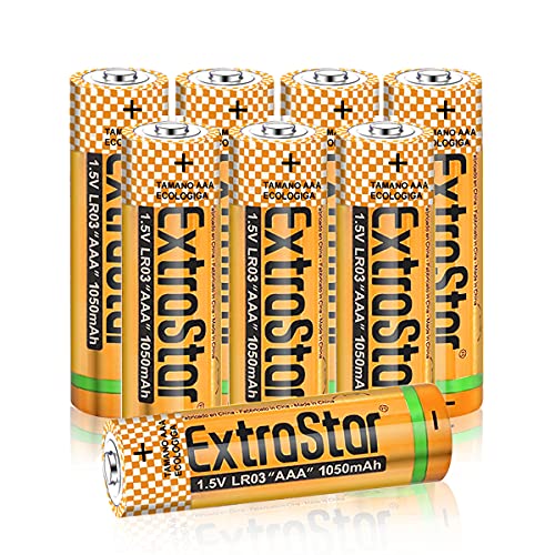 Pilha Recarregável EXTRASTAR Extra Star (AAA - 1.5 V) EXTRASTAR - Baterias de uso geral - 1.5 V, AAA, 8 pilhas