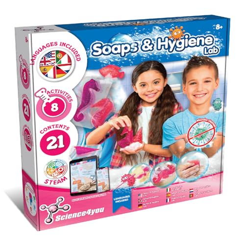 Kit Experimental SCIENCE4YOU Science4you Fabrica De Jabones Science4you - Brinquedos - kit experimental, fabricação de sabão, 6 experimentos, manual