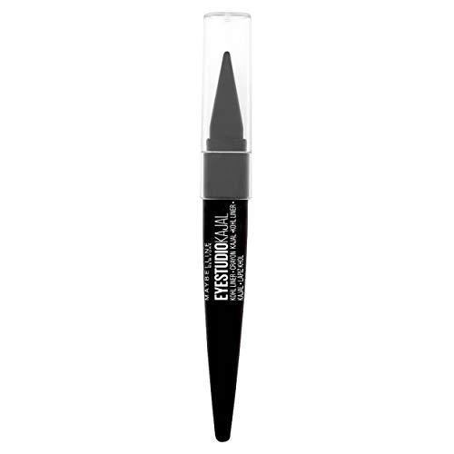 Lápis de Olhos MAYBELLINE Master Kajal Khol Liner Pitch Black Maybelline New York - Maquiagem para os olhos - ponta fina, tinta resistente, traço fino, cor intensa