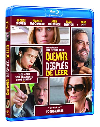 Blu-Ray Quemar Después De Leer (Edição em Espanhol) UNIVERSAL - Dvds e vídeos - blu-ray, espanhol, john malkovich, brad pitt, frances mcdormand