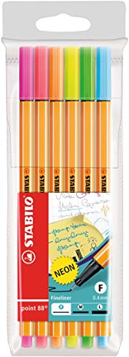 Marcadores STABILO Point 88 (Multicor - Ponta de Fibra) Stabilo - Canetas - multicor, ponta de fibra, refil metálico