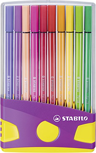 Lápis de Cor STABILO Pen 68 (Multicor) Stabilo - Lápis - multicor, à prova de água, lavável, hexagonal