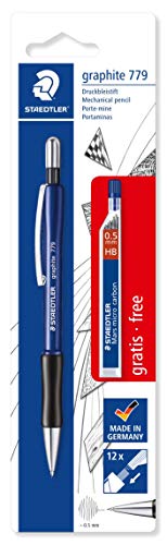 Lápis de Carvão STAEDTLER Mars Lumograph Graphite Lead Staedtler - Lápis - ponta de metal, traço grosso, tubo retráctil