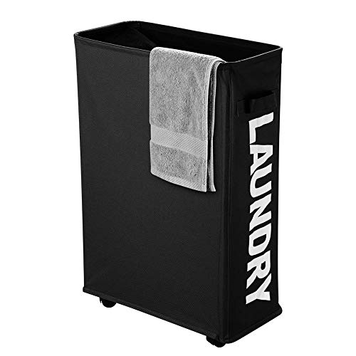Cesto de Roupa Suja IHOMAGIC (Preto - Poliéster) IHOMAGIC - Cestos de roupa - 35-40L, 3-5kg, preto, poliéster