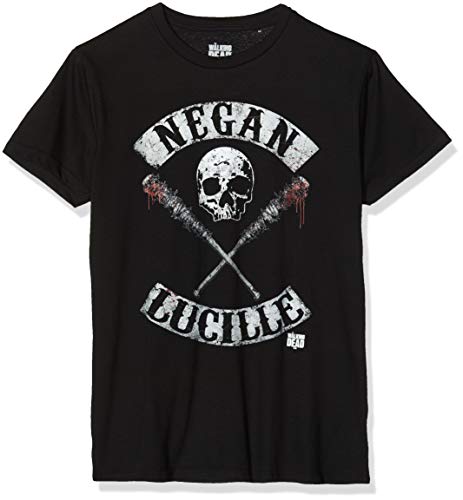 T-shirt WALKING DEAD Negan Lucille Rockers Preto para Homem The Walking Dead - Roupa - impressão digital, Negan, Lucille, Walking Dead