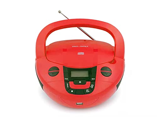 Rádio Portátil BOOMBOX BSL PCD-31 (Vermelho - Digital - FM/AM - Pilhas e Corrente) BSL - Áudio - portátil, digital, fm/am, pilhas