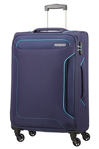 Mala de Viagem AMERICAN TOURISTER Medium (Cabine - Azul) American Tourister - Malas - cabine, azul, alça acolchoada, proteção pés