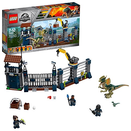LEGO Jurassic World - Ataque de Dilophosauro no Posto Avançado - 75931 (Idade Mínima: 8) LEGO - Brinquedos - lego, jurassic world, ataque dilophosauro, posto avançado, idade mínima 8