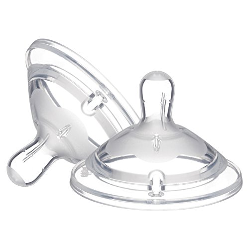 Chicco Natural Feeling 3+6M Flow Rapid 2Un Chicco - Bicos e forros para mamadeiras de bebê - tetina natural, fluxo rápido, anticoágulas, bebé 3+6 meses