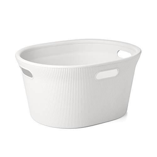 Cesto de roupa TATAY Baobab (Plástico - Branco) TATAY - Cestos de roupa - alta qualidade, resistente a impactos, 3,5 litros, polímeros plásticos