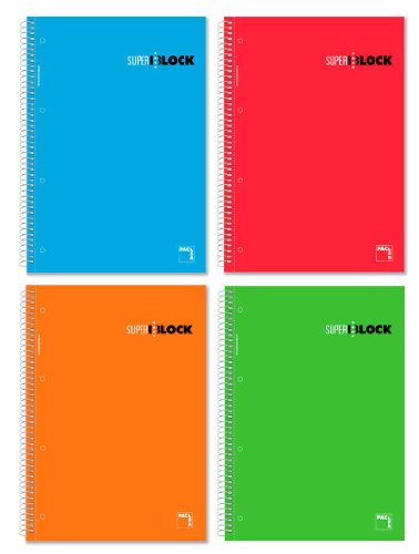 Pack de 100 Capas para Encadernação PAQ 4 Super Bloco A4 Pacsa - Papel de impressora e copiadora - pack, capas, encadernação, paq 4, super bloco a4, conjunto