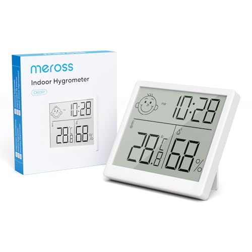 Termómetro e Higrómetro MEROSS M100 (Branco) meross - Higrômetros - termómetro digital, higrómetro, precisão 0,1ºC