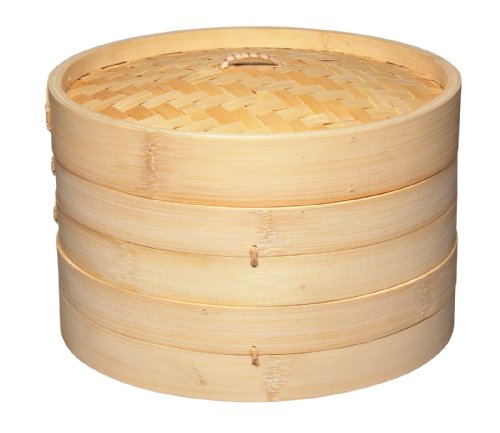 Panelas com Tampa Kitchen Craft WFORBAMBOO | Castanho, Branco Kitchen Craft - Cestas a vapor - bambu, vapor, legumes, peixe