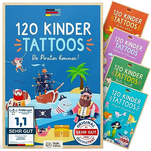 Tatuagens Respeitosas com a Pele Famifidus Pirata Famifidus - Tatuagens temporárias - tatuagens, pirata, pele, famifidus, removíveis