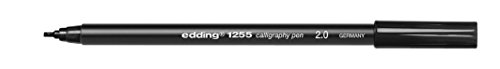 Caneta de Tinta Permanente EDDING 1255 Preto Edding - Canetas - tinta permanente, preto