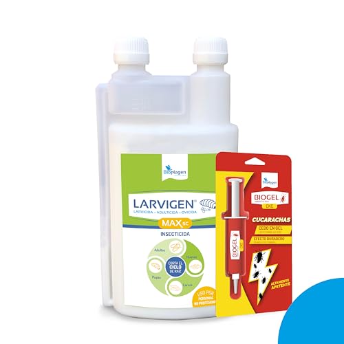 Biogel Ck+Larvigen Max 1 Kg + 2 Unidades Bioplagen - Pesticidas - cebo, insecticida, cucarachas, atractivos