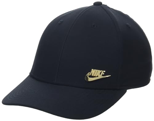 Boné para Homem NIKE Dri-Fit Club Metallic Futura Cap Preto para Futebol (M-L) Nike - Roupa - 100 poliéster, comprimento ajustável, fecho éclair, m/l