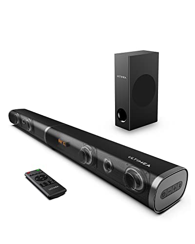 Soundbar ULTIMEA 2.1 (190 W - Canais: 4 - Subwoofer: Sem Fios - Bluetooth) ULTIMEA - Alto-falantes - 4 canais, 190 w, subwoofer sem fio, bluetooth