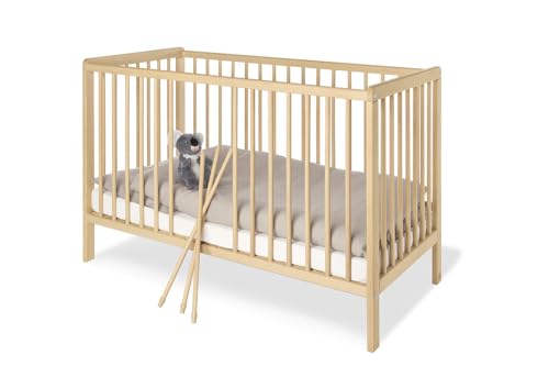 Berço PINOLINO Hanna (Castanho - Madeira - 120x60 cm) Pinolino - Móveis para bebês e crianças pequenas - castanho, madeira, 120x60 cm