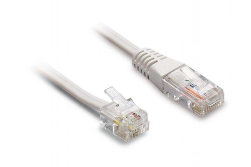 Cabo de Rede METRONIC (RJ11 - RJ45 - 10 m - Branco) METRONIC - Cabos de telefone - 10 m, rj11, rj45, branco